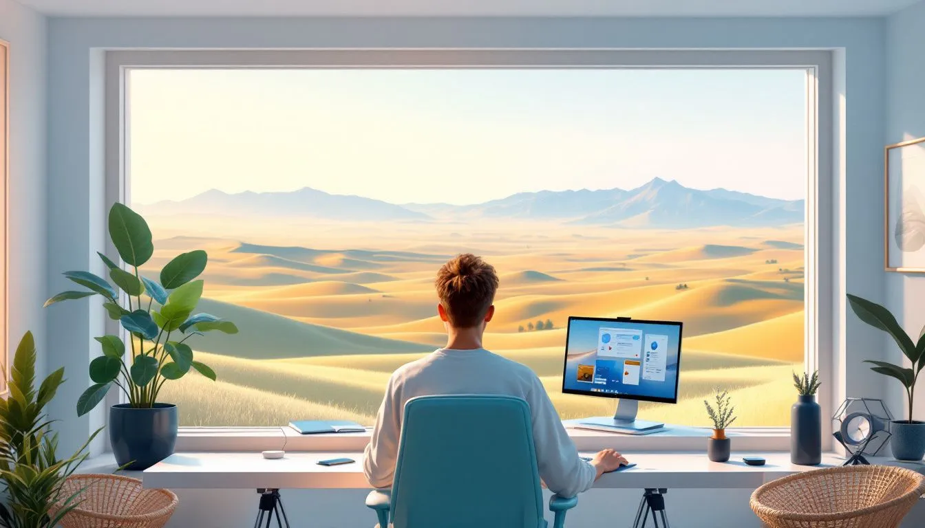 Eine Grafik, die die Vorteile von Remote Work aufzeigt, einschließlich Flexibilität und höhere Produktivität.