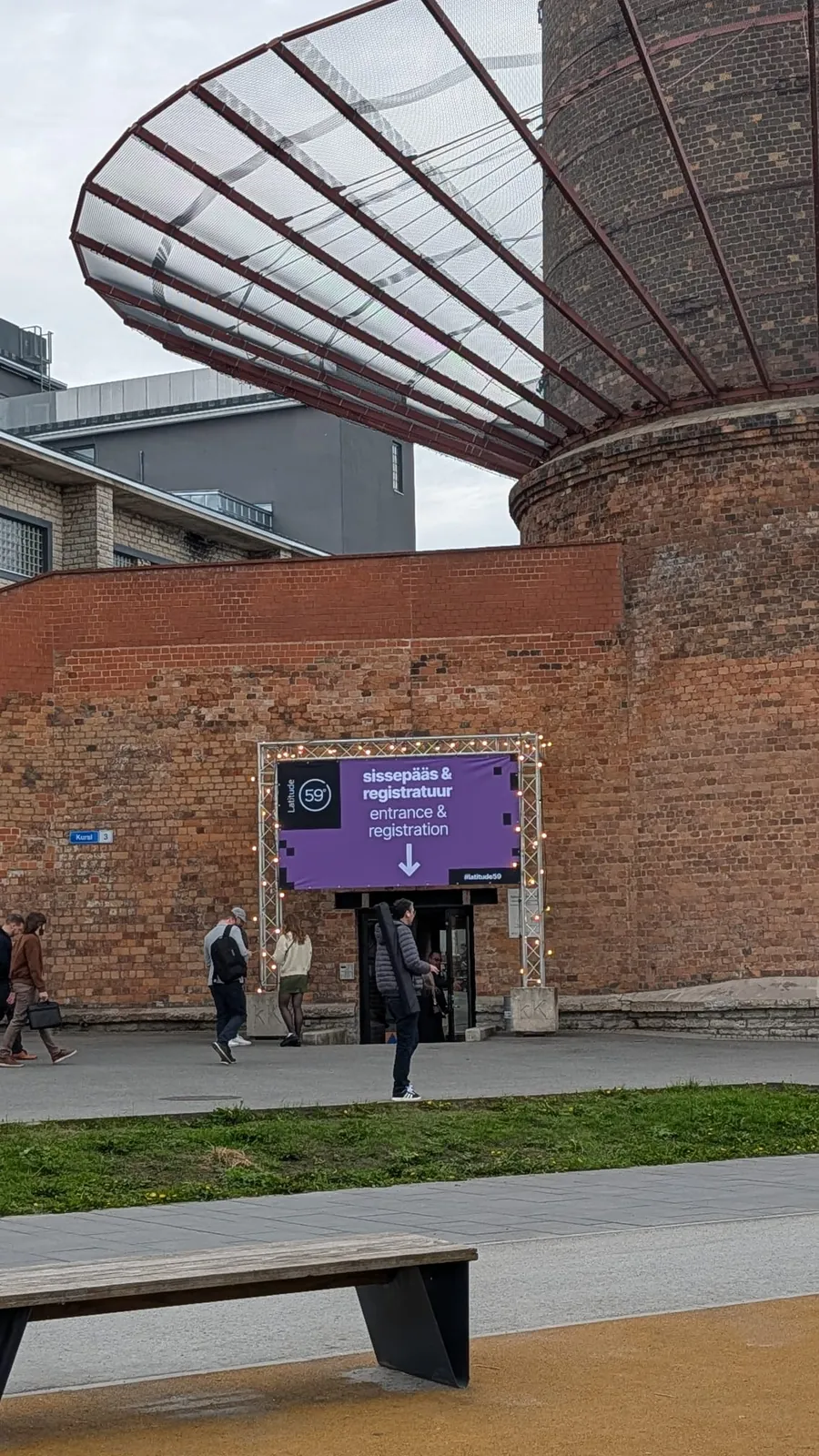Eingang und Registratuur der Latitude59 2026 im Kultuurikatel Tallinn